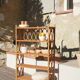 vintage rattan bookcase