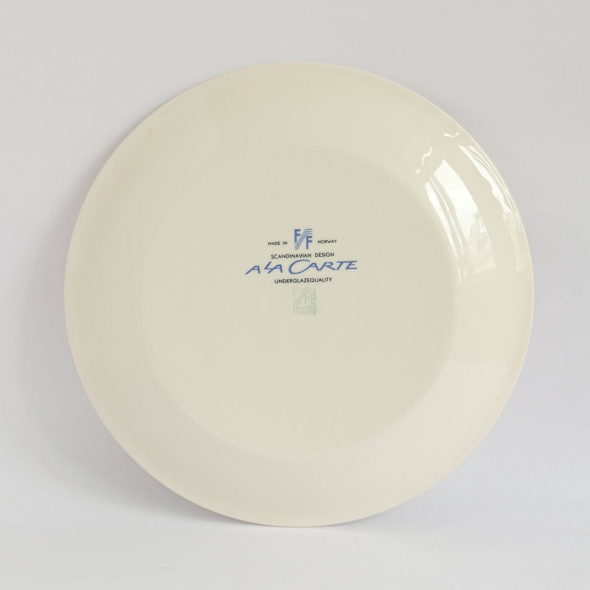 Set of 6 Figgjo Flint A La Carte Dinner Plates - Mid-Century Modern Norway