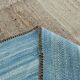 6x10 Blue Brown Handmade Kilim Rug, 190x308Cm