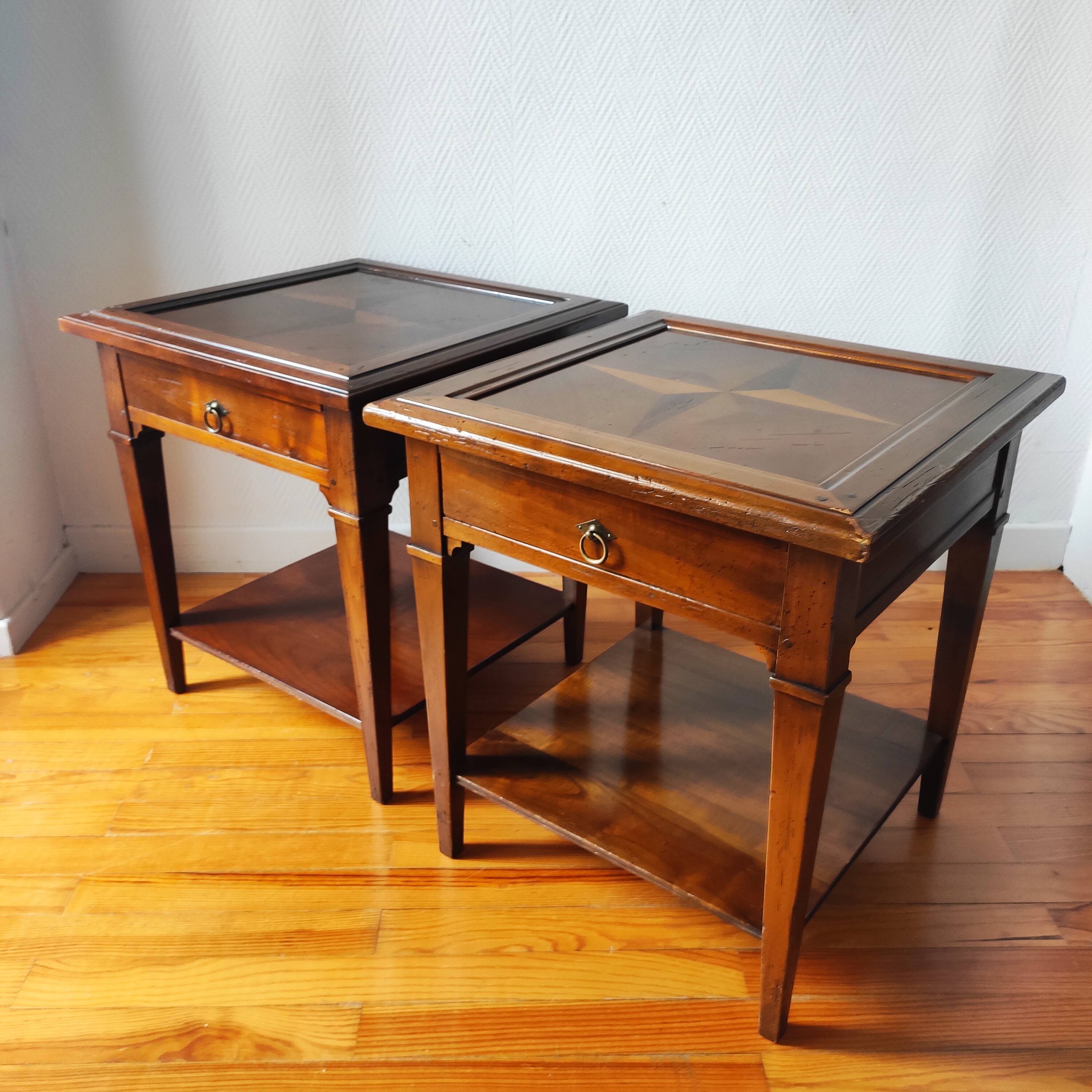 Pair of side tables, made in France