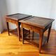Pair of French-made side tables.