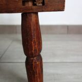 Antique brutalist Baoulé African chair