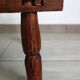 Chaise africaine brutaliste ancienne baoulé