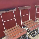 Lot de 4 chaises de jardin / bistrot