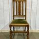 Suite de 4 chaises anglaises en chêne des années 30