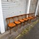 Lot de 8 chaises bistrot bois