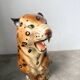 XL Italian ceramic leopard sculpture statue 1970