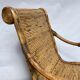 Pair of Vivai del Sud rattan wicker bamboo chairs