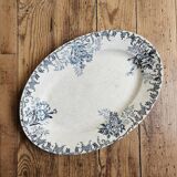 Plat ovale ancien H.Boulenger, Floreal