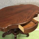 Table Louis Philippe violin late XIXth mahogany