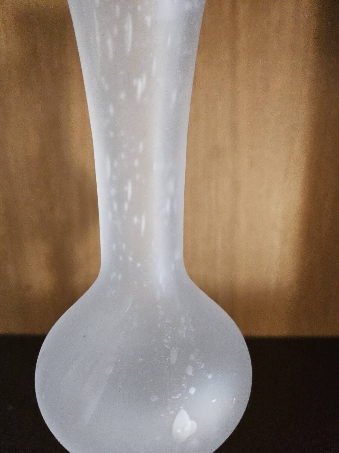 Biot glass soliflore vase