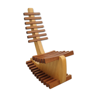 Handmade Rocking Chair from The Netherlands, 1980s