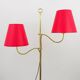 Josef Frank Lampadaire en laiton réglable à deux bras, milieu du siècle, Autriche, années 1950