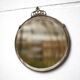 Art nouveau bronze mirror, art deco mirror, oval mirror, beveled mirror, wall decoration, mirror
