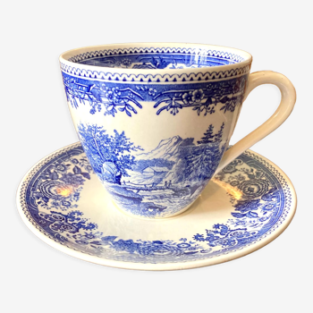 Cup and saucer Villeroy and Boch Burgenland blue