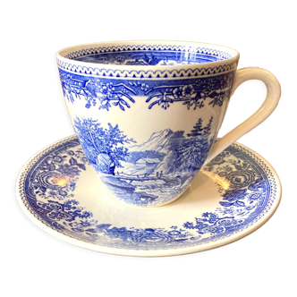 Cup and saucer Villeroy and Boch Burgenland blue