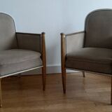Paire de fauteuils art déco