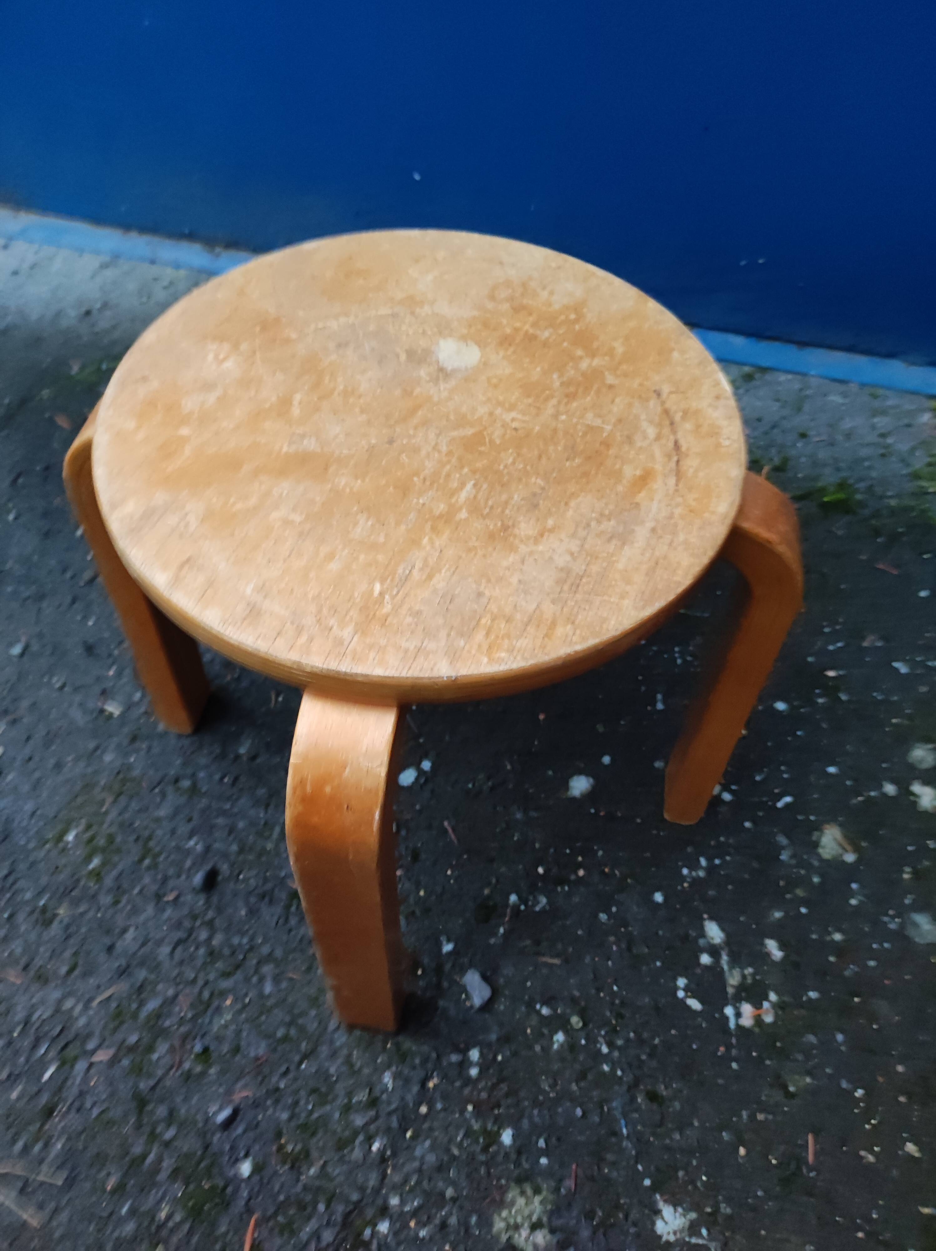 Children's wooden stool