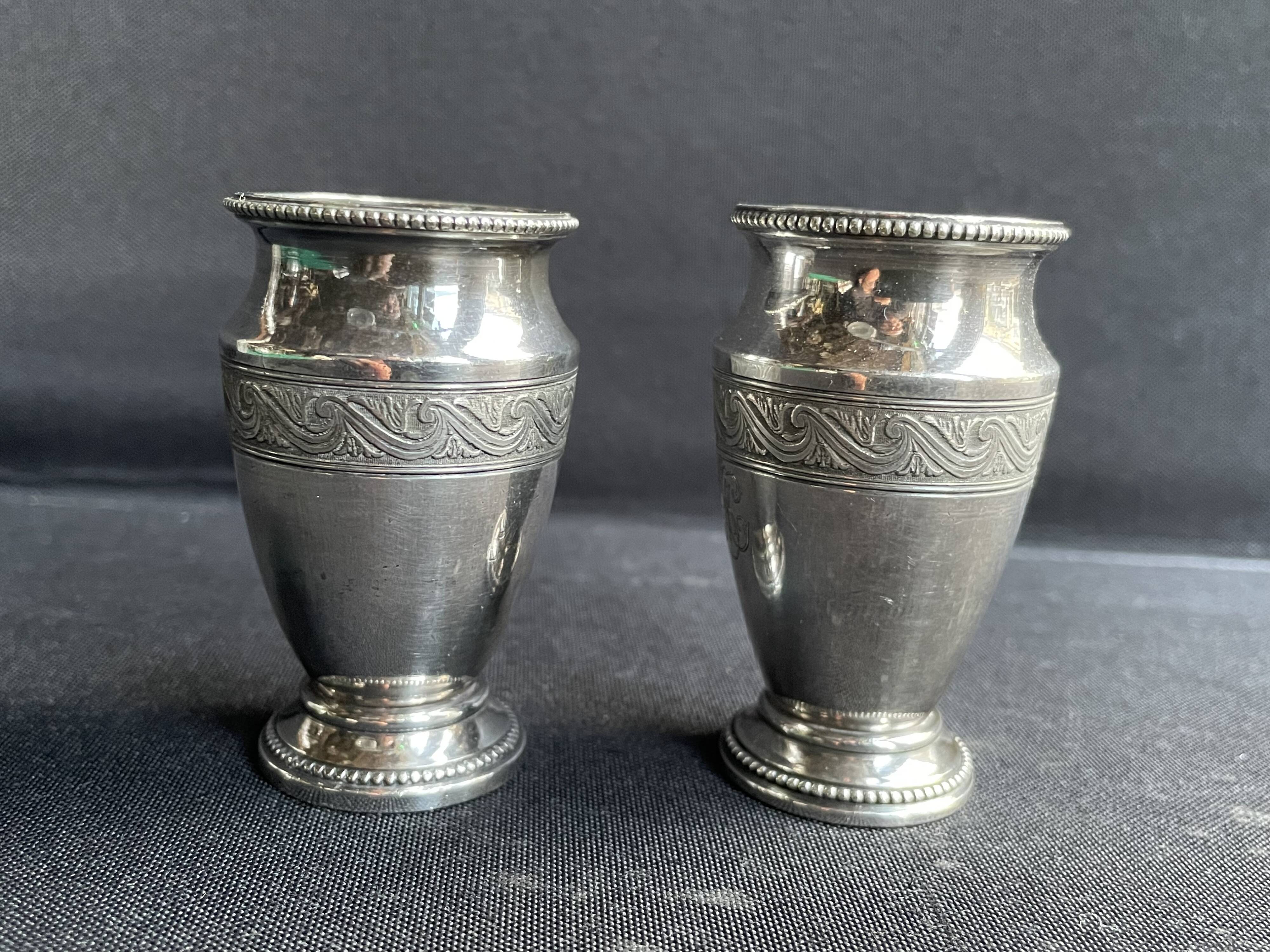 Rare pair of small Christofle vases