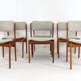 Set of 6 Erik Buch chairs for OD Møbler 'Bur'