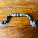 Antique wooden box with compartment