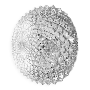 Vintage Glass Wall or Ceiling Light, 1970s