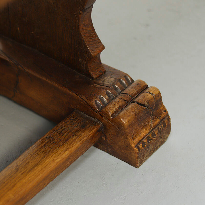 Rustic farmhouse refectory oak coffee table
