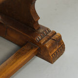 Rustic farmhouse refectory oak coffee table