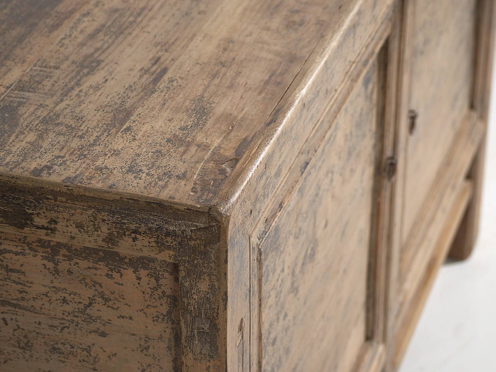 Small antique sideboard with grey patina (circa 1900) #80