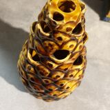 Pineapple ceramic enamel varnished pic flowers