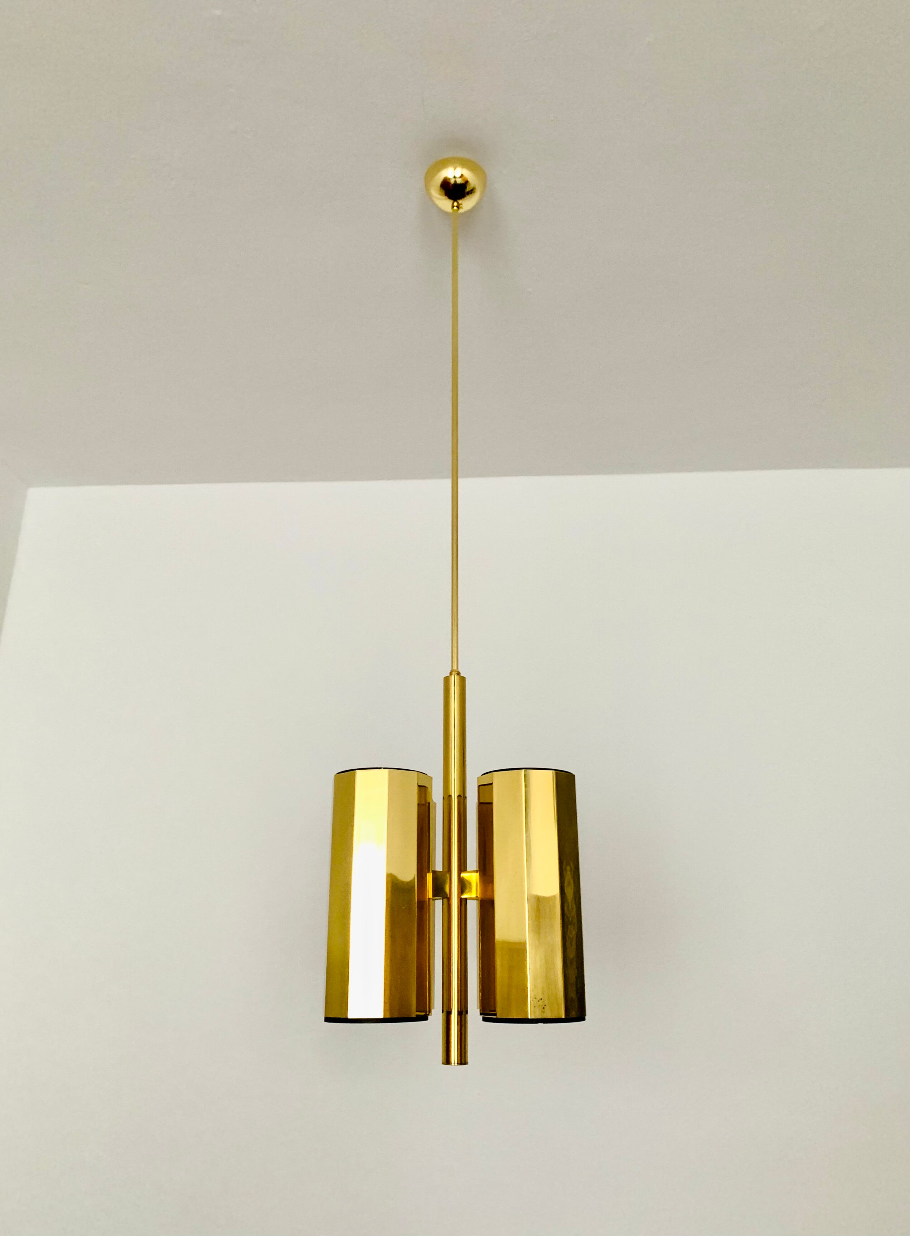 Brass chandelier