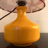 Vintage orange ceramic lamp