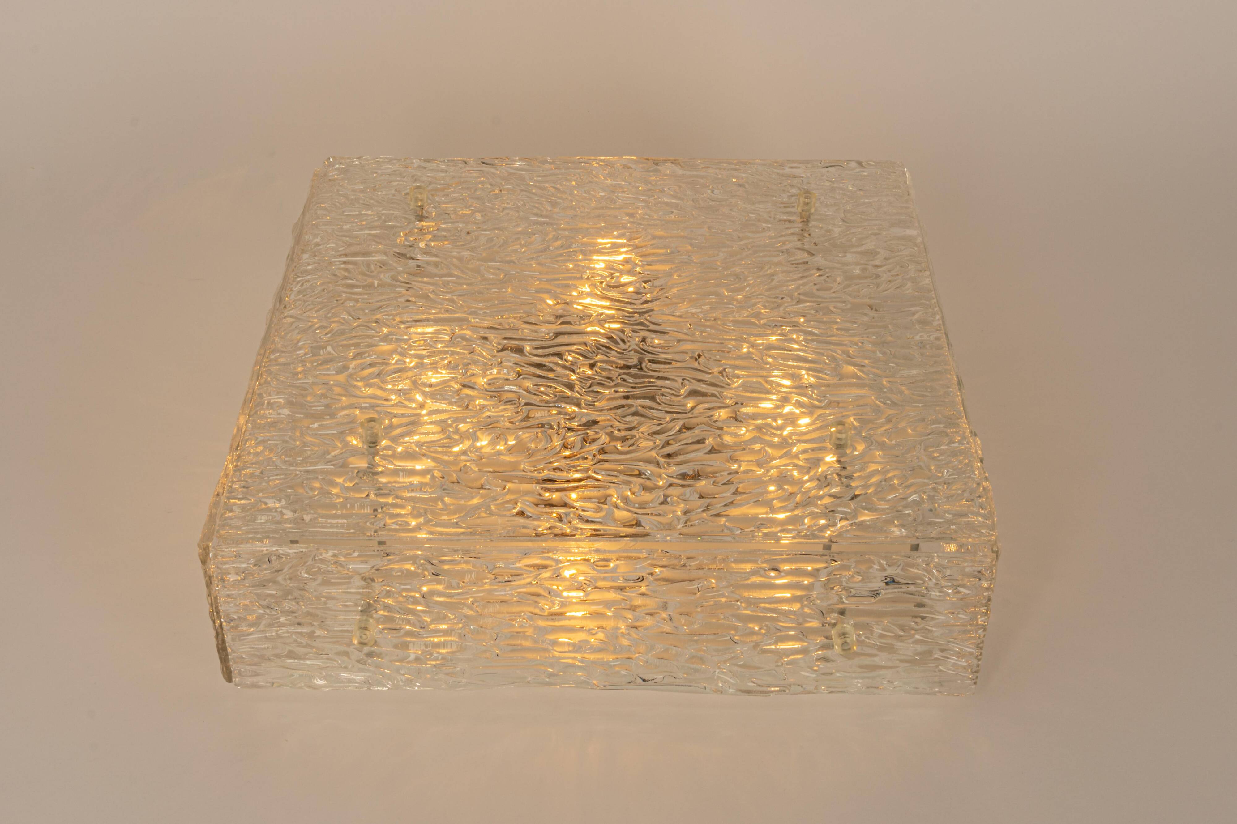 Murano glass ceiling lights by Kalmar, Austria, 1960s