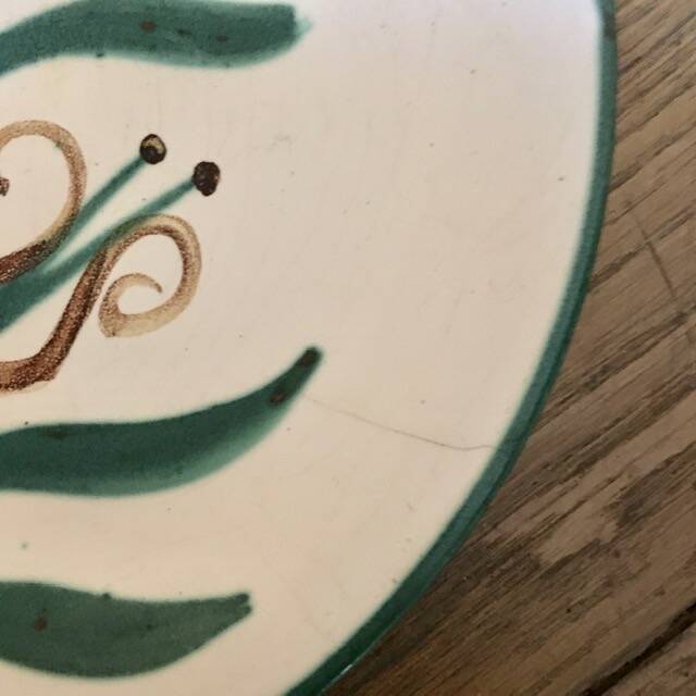 Flower plate by Robert Picault, Vallauris, 1960