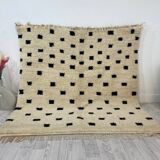 Handcrafted Moroccan Berber carpet 161 x 156 CM