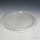 Large Murano glass art plate with filigree from the 19th century.