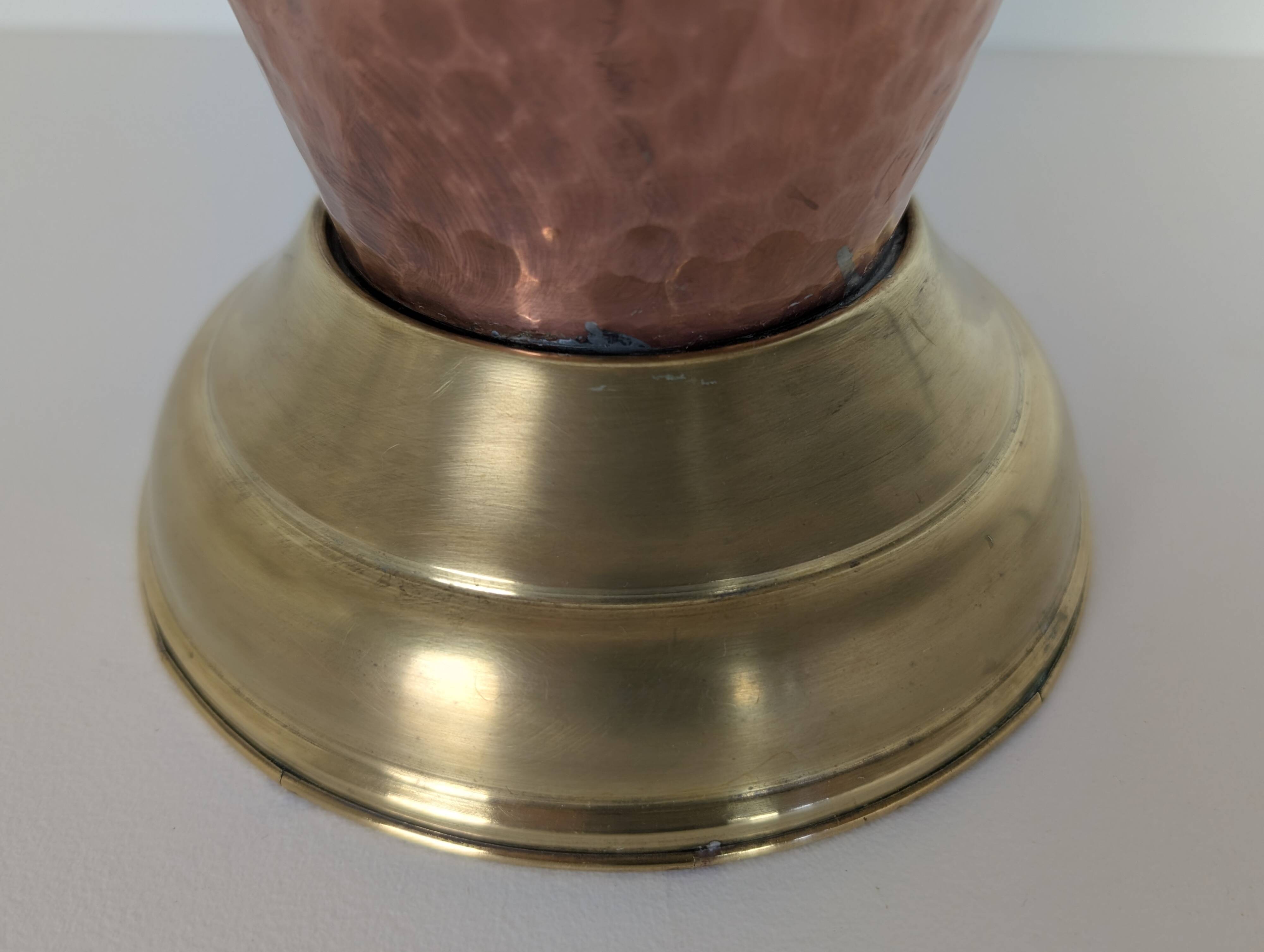 Copper and brass umbrella stands