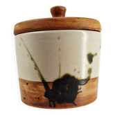 Lidded pot in stoneware — La Colombe pottery, 1970s