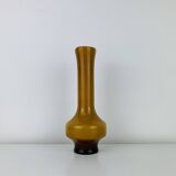 Scandinavian vase in opaque yellow glass, 1960s, vintage