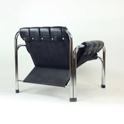 Lounge Chair By Viliam Chlebo In Chrome And Leatherette, Kodreta 1980s