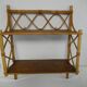Vintage wall shelf of the  70s in bamboo