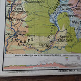 Old school map "Alpestre Region" No.4 Hatier