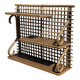 Vintage Rattan and Bamboo Wall Shelf – 1960s/70s