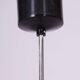 Mid-Century Chandelier in Chrome, Blackened Steel, and Glass, Czech, 1960s
