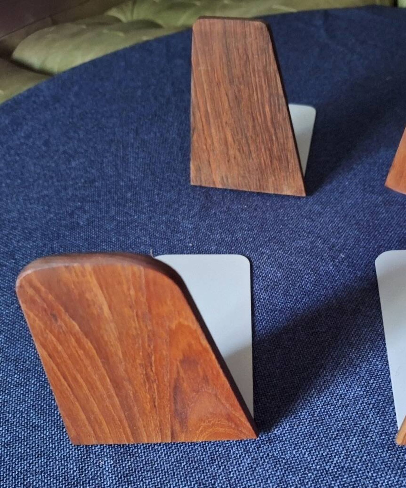 Set of 4 mid century teak bookends, Kai Kristiansen attr., Denmark 1960s