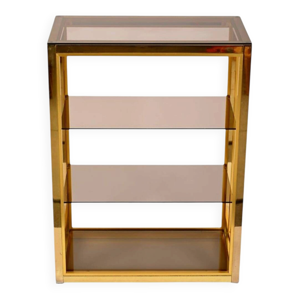 Étagère en laiton attribuée à Renato Zevi - Circa 1970