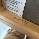 Série de deux chaises empilanle en hêtre courbé style scandinave IKEA