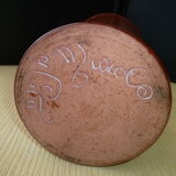 18cm glazed stoneware vase signed JP Murol