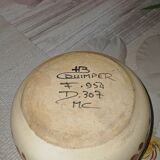 Old small ceramic pan HB Quimper