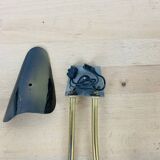 Double gold metal wall lamp and glass tulips, 1950s